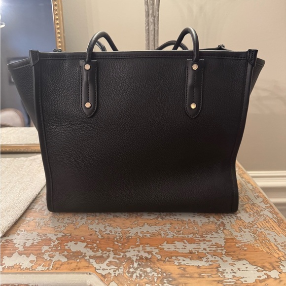 EUC Kate Spade Black Leather Tote - Picture 2 of 9